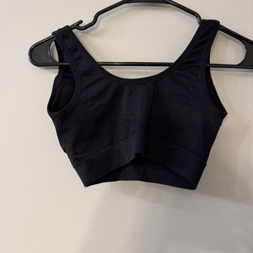 Jockey Wire Free Sports Bra Women's Size Small Stretchy Black. - Picture 3 of 3